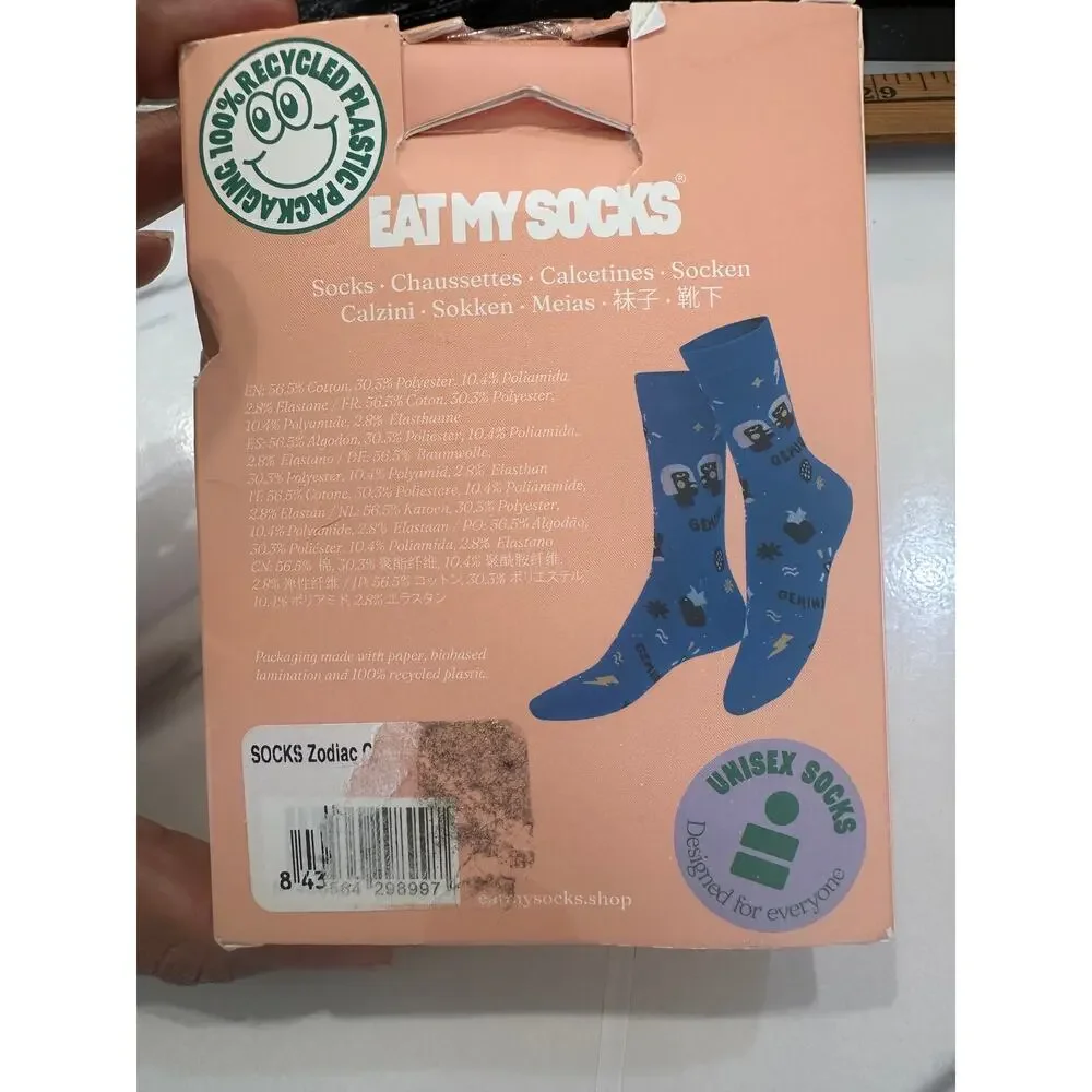 Eat My Socks Zodiac Gemini Socks Calcetines